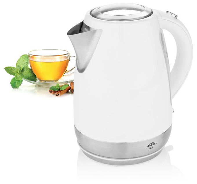 1,7 l Wasserkocher 2100 W  Ela (Edelstahl, Weiß) 