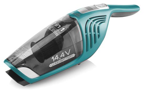Handstaubsauger mit Staubbeutel bis 40 min Laufzeit 14,4 V Zyklonal  Moneto II (Türkis) 