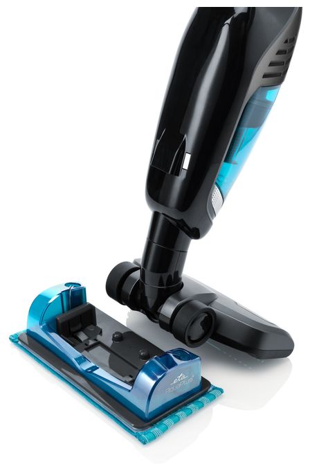 Handstaubsauger Beutellos bis 50 min Laufzeit 25,2 V HEPA  Moneto II Aqua Plus (Blau, Grau) 