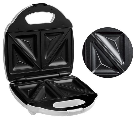 Sandwichmaker 750 W für 4 Sandwiches  Pievo (Weiß) 