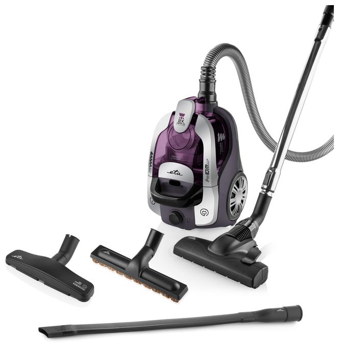 Bodenstaubsauger Beutellos 700 W HEPA (Schwarz, Silber, Violett) Salvet Animal 