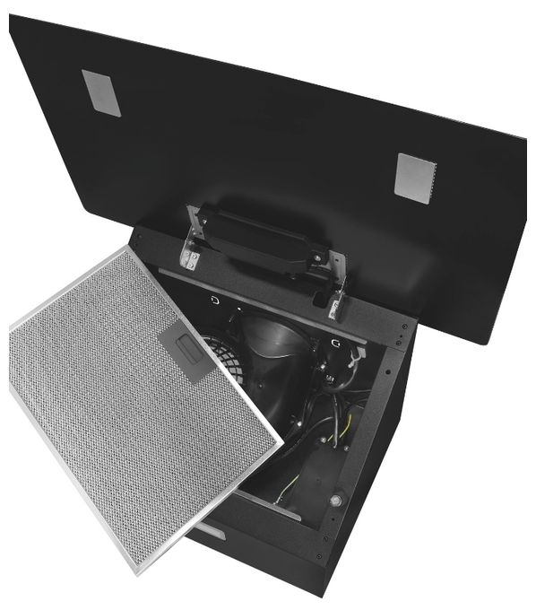 Umluft Dunstabzugshaube/Esse Wand 60 cm (Schwarz) KFD60-020 