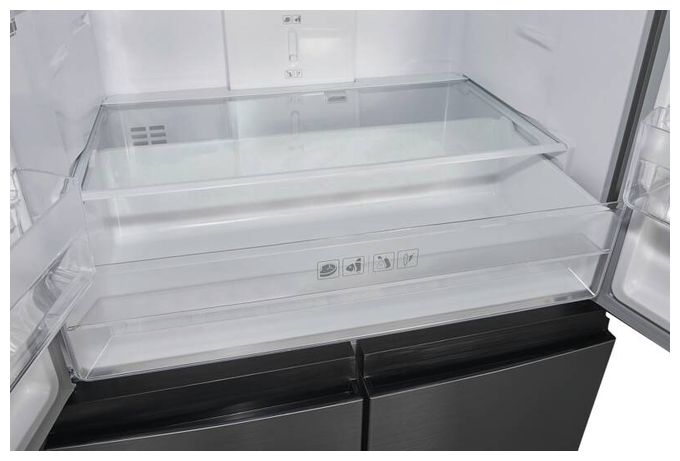 Side-by-Side Kühl-/ Gefrierkombination 237 l / 135 l 210 kWh NoFrost 1800 mm x 790 mm  MD365-125-040D (Anthrazit) 