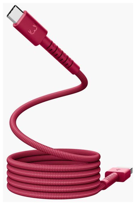 Stecker Rundkabel USB A auf USB C bis 18 W 2 m  2UCC201BR (Rot) 