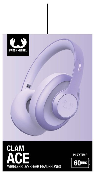 Over Ear Bluetooth Kopfhörer kabellos 60 h Laufzeit USB Typ-C  Clam Ace (Lila) 