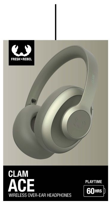 Over Ear Bluetooth Kopfhörer kabellos 60 h Laufzeit USB Typ-C  Clam Ace (Grün) 