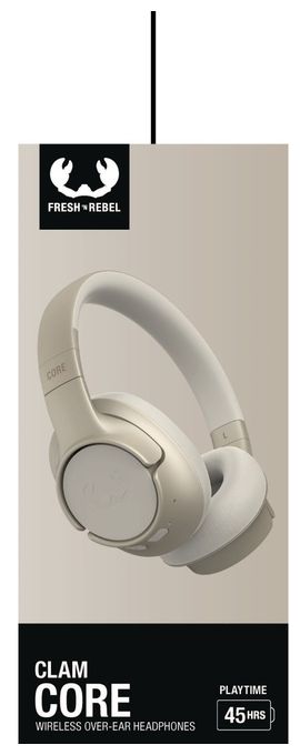 Over Ear Bluetooth Kopfhörer kabellos 45 h Laufzeit USB Typ-C  Clam Core (Beige) 