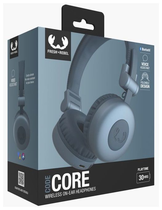 Ohraufliegender Bluetooth Kopfhörer kabellos 30 h Laufzeit USB Typ-C  Code Core (Blau) 