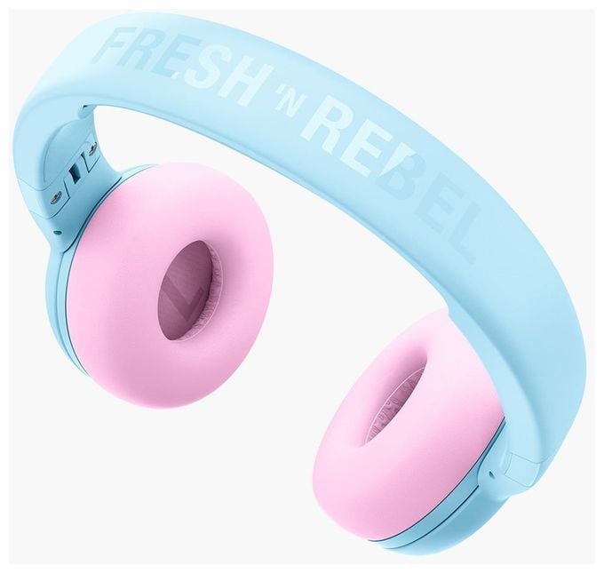 Ohraufliegender Bluetooth Kopfhörer kabellos 48 h Laufzeit USB Typ-C  Code Junior (Blau, Pink) 