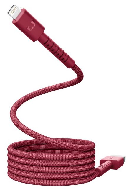 Stecker Rundkabel Lightning auf USB A 2 m  FlexWave (Rot) 