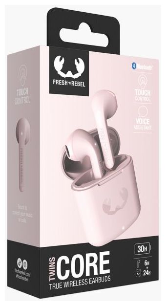In-Ear Bluetooth Kopfhörer Kabellos TWS 6 h Laufzeit  Twins Core (Pink) 