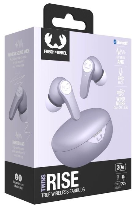 In-Ear Bluetooth Kopfhörer Kabellos TWS IPX4  Twins Rise ANC (Lila) 