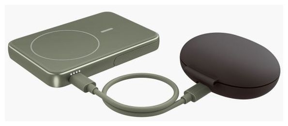 5000 mAh Powerbank USB Typ-C Kabelloses Laden  Wireless Magnetic (Grün) 