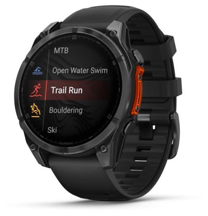 Digital 47 mm  Smartwatch Rund  Fenix 8 (Schwarz) 