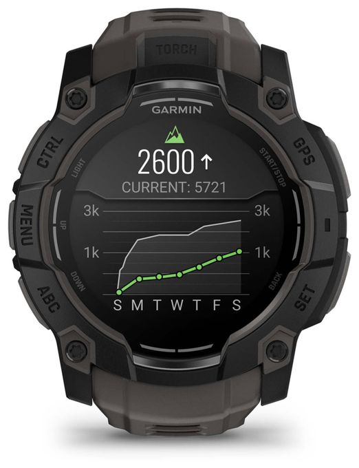 50 mm Smartwatch Rund  Instinct 3 Solar (Schwarz) 