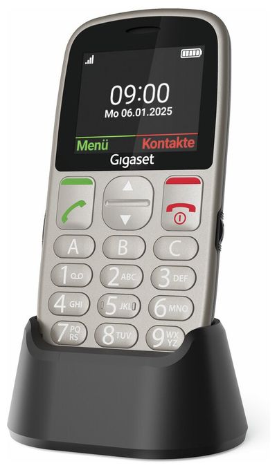 2G Smartphone 5,59 cm (2.2 Zoll) 0,3 MP Single SIM (Titanium silver) GL395 