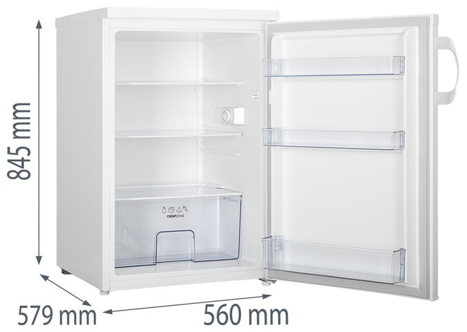 133 l / 133 l Tischkühlschrank EEK: C 58 kWh Jahr  R49CPW (Weiß) 