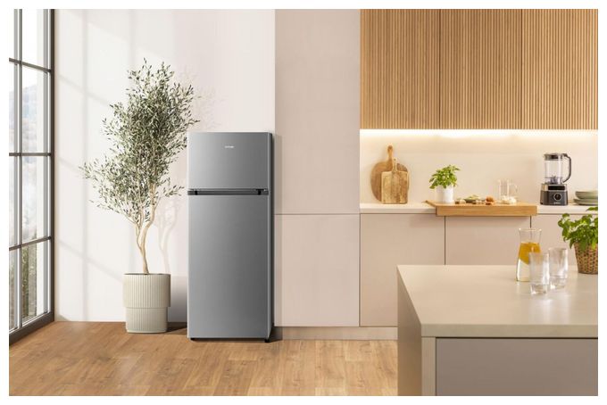165 l / 41 l Kühl-Gefrierkombi freistehend 141 kWh Jahr  RF414DPS4SI (Grau) 