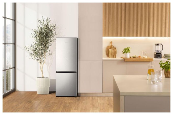 122 l / 53 l Kühl-Gefrierkombi freistehend 156 kWh Jahr  RK14DPS4 (Grau, Silber) 