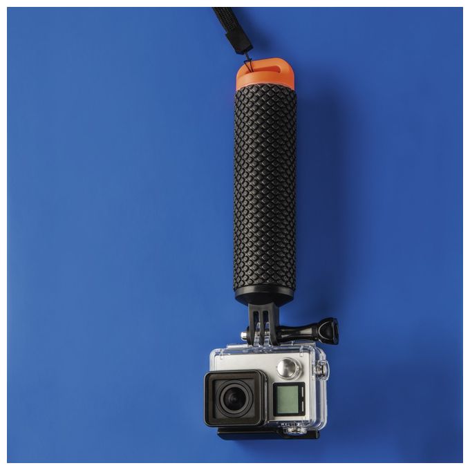 Stativ  004458 1/4" Kunststoff Kamera-Einbeinstativ (Schwarz, Rot) 