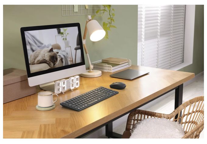 Büro Tastatur RF Wireless + Bluetooth 2.4 GHz  173006 WKM-300 (Schwarz) 