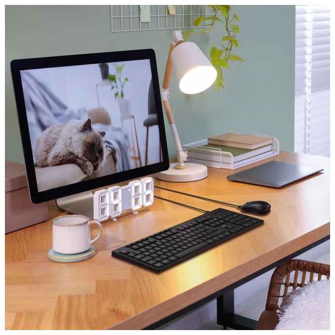 Heimbüro Tastatur USB  173054 CKM-200 (Schwarz) 