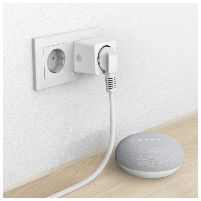 176575 WLAN-Steckdose "Mini", mit Stromverbrauchsmesser, per Sprache/App steuern 