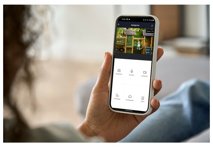 IP-Sicherheitskamera IP65 Außen  176648 Überwachungskamera mit Solar (Schwarz) 