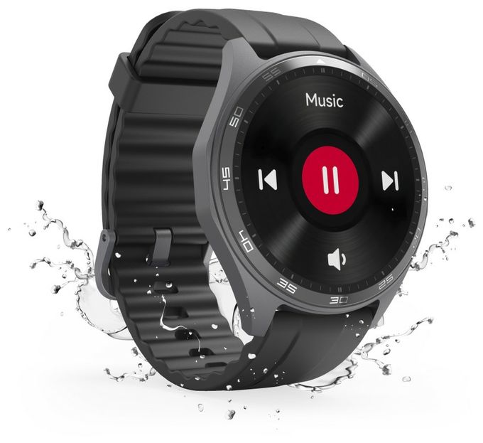 53 mm Smartwatch Rund  178618 7010 (Schwarz) 