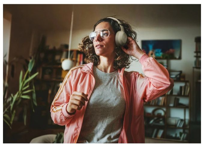 Over Ear Bluetooth Kopfhörer kabellos 60 h Laufzeit USB Typ-C  221822 Spirit Calypso X (Beige) 