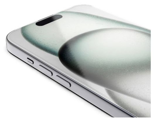 Klare Bildschirmschutzfolie gehärtetes Glas 9H für  Apple iPhone 15 Pro Schlagfest, Schlagfest, Kratzresistent 222763 Clear Protect 