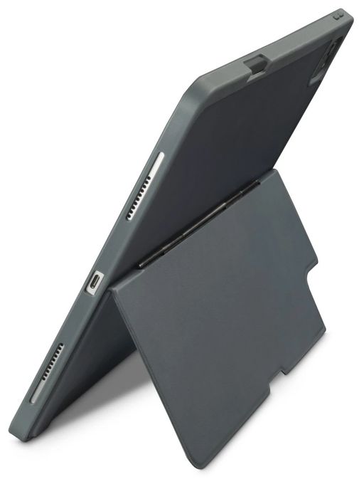 Folio aus Kunststoff für Apple iPad Pro 13" (2024) bis 33 cm (13") Schmutzabweisend, Staubresistent, Kratzresistent mit Magnetverschluss (Grau) 227049 Stand Folio 