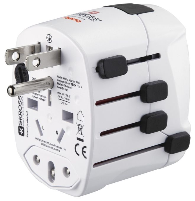 World Travel Pro Reiseadapter für bis zu 150 Länder 