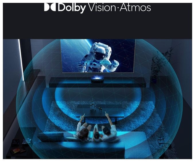 UHD 4K (3840x2160) DLP Laser Ultra-Short-Throw-Projektor 3000 ANSI Lumen (Schwarz, Dunkles Grau) 100L9HD 4K Laser TV inkl. Soft Daylight Screen 2,54 m (100 Zoll) 