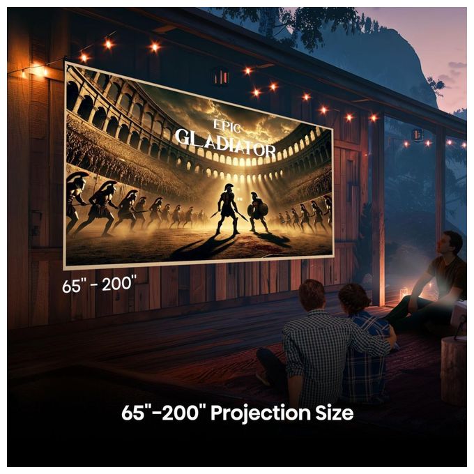 UHD 4K (3840x2160)  M2 Pro Smart Mini Projektor (Grau) 