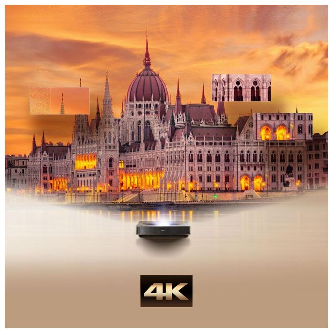 UHD 4K (3840x2160) Laser Ultra-Short-Throw-Projektor  PT1 GMG 4K Smart Laser Cinema (Schwarz) 