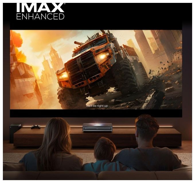 UHD 4K (3840x2160) DLP Laser Ultra-Short-Throw-Projektor 2700 ANSI Lumen (Schwarz, Dunkles Grau) PX3 Pro TriChroma Smart Laser Cinema 4K 