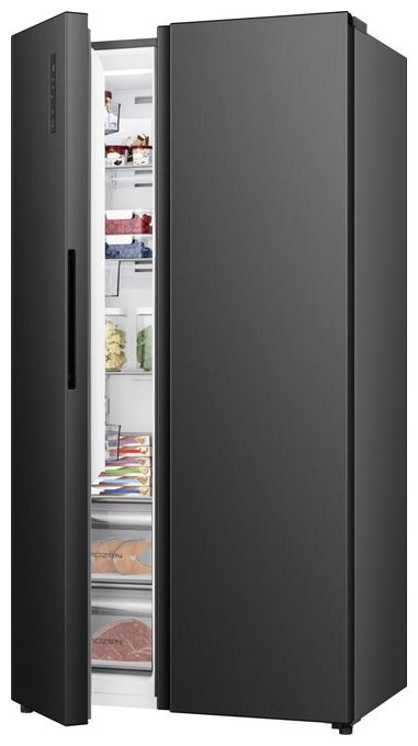 Side-by-Side Kühl-/ Gefrierkombination 347 l / 197 l 204 kWh NoFrost 1786 mm x 911 mm  RS3P558NEFC (Schwarz) 