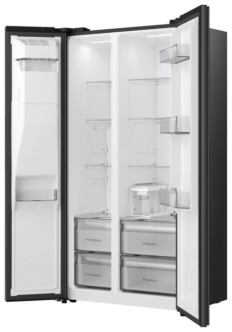 Side-by-Side Kühl-/ Gefrierkombination 347 l / 181 l 312 kWh NoFrost 1786 mm x 911 mm  RS5P528STFE (Schwarz) 