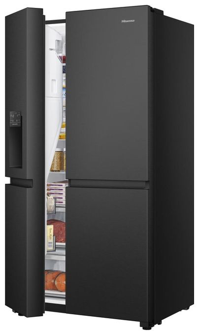 Side-by-Side Kühl-/ Gefrierkombination 417 l / 200 l 221 kWh NoFrost 1790 mm x 910 mm  RS818N4TFC (Schwarz) 
