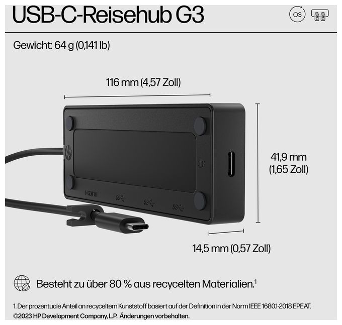 USB-C Reisehub G3 