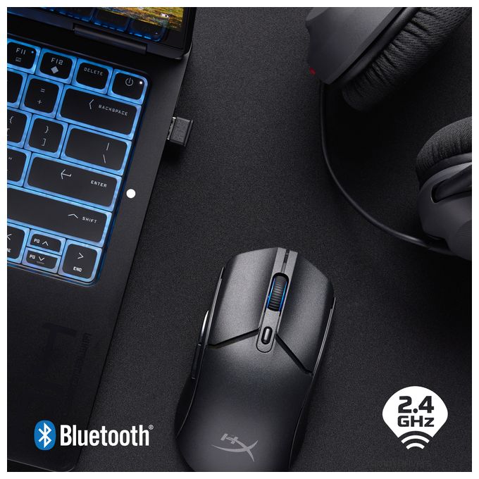 3600 DPI Gaming Maus  Pulsefire Haste 2 Core Wireless (Schwarz) 