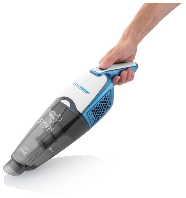 Handstaubsauger Beutellos bis 25 min Laufzeit 14,4 V HEPA  VC914 (Weiß, Blau) 