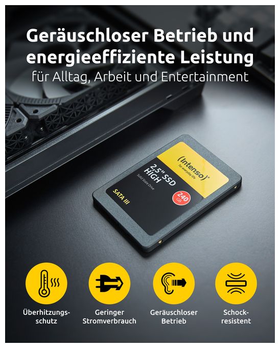 120 GB SSD Serial ATA III 2.5"  Performance (Schwarz) 