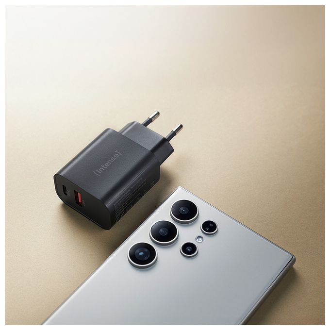 Power Adapter W30AC, 30W, USB-A und USB-C Anschluss, schwarz 