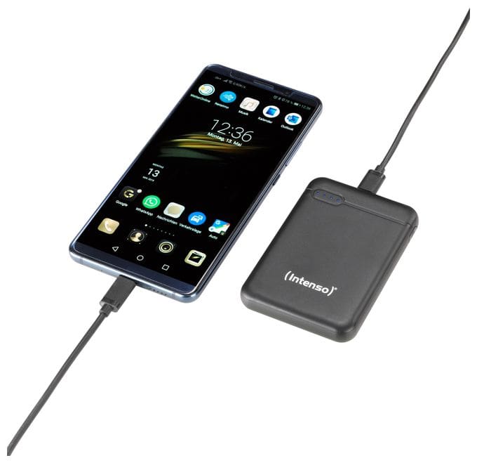 5000 mAh Powerbank Micro-USB + USB Type-C  XS (Schwarz) 
