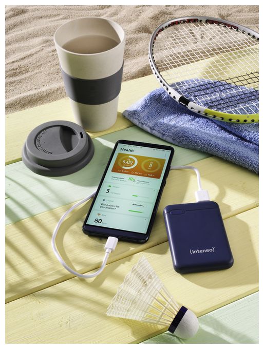 5000 mAh Powerbank Micro-USB + USB Type-C  XS (Blau) 