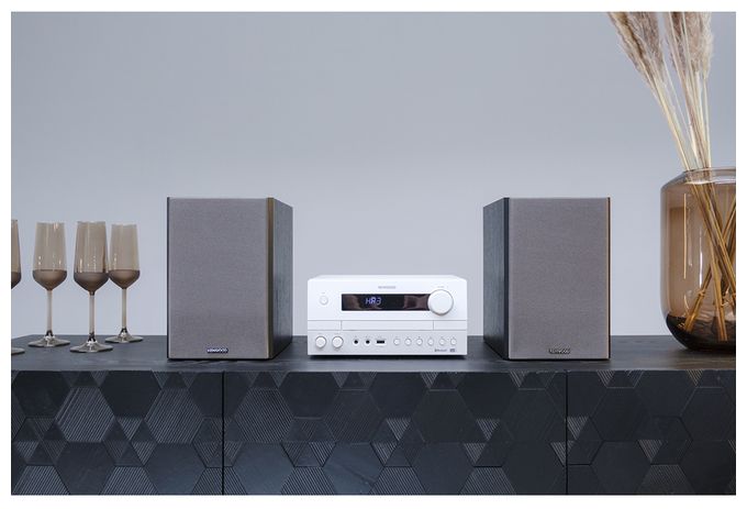 Heim-Audio-Mikrosystem DAB, DAB+, FM 50 W Bluetooth  M-822DAB (Schwarz/Weiß) 
