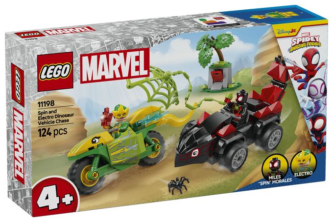Actionspaß mit Spin und Electro in ihren Dino-Flitzern 