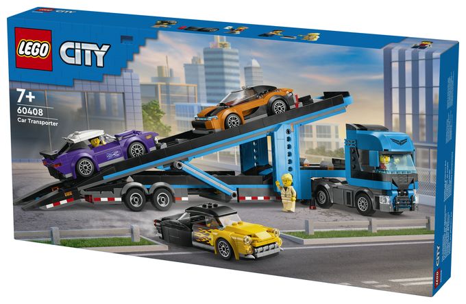 Autotransporter mit Sportwagen 